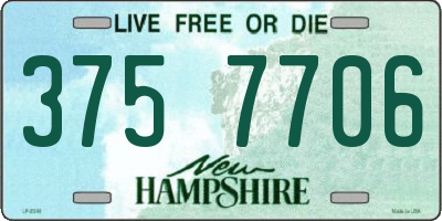 NH license plate 3757706