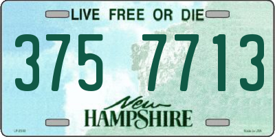 NH license plate 3757713