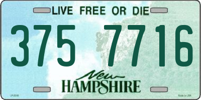 NH license plate 3757716