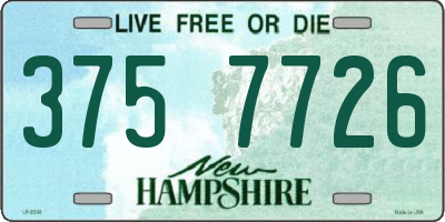 NH license plate 3757726