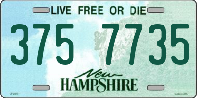 NH license plate 3757735