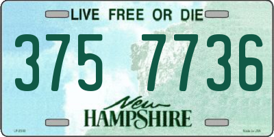 NH license plate 3757736
