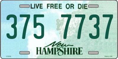 NH license plate 3757737