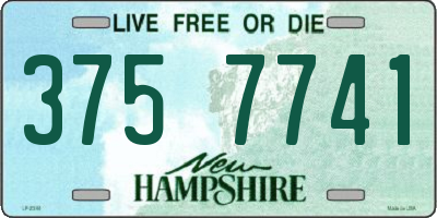 NH license plate 3757741