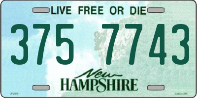 NH license plate 3757743