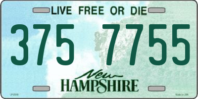 NH license plate 3757755