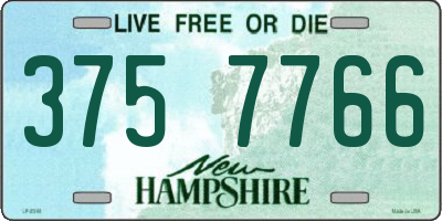NH license plate 3757766