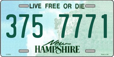 NH license plate 3757771