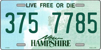 NH license plate 3757785