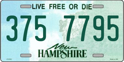 NH license plate 3757795