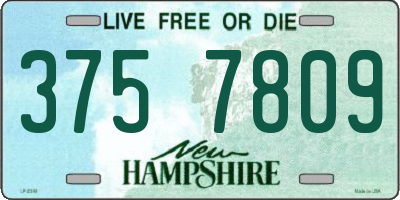 NH license plate 3757809