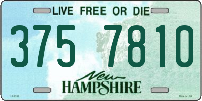 NH license plate 3757810