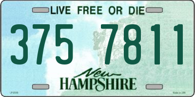NH license plate 3757811