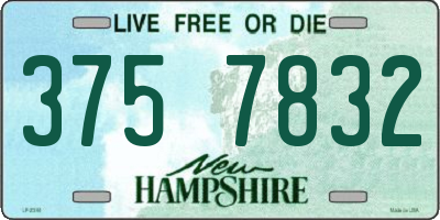 NH license plate 3757832