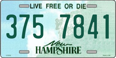 NH license plate 3757841