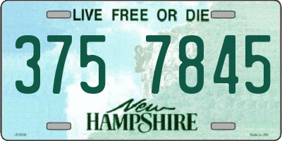 NH license plate 3757845