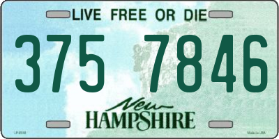 NH license plate 3757846