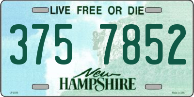 NH license plate 3757852