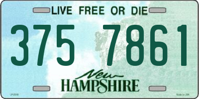 NH license plate 3757861