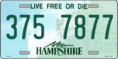 NH license plate 3757877