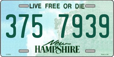 NH license plate 3757939