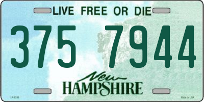 NH license plate 3757944
