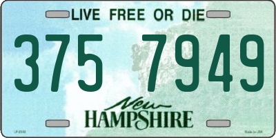 NH license plate 3757949