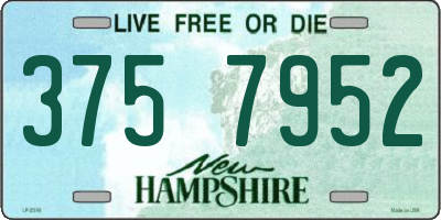 NH license plate 3757952