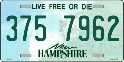 NH license plate 3757962