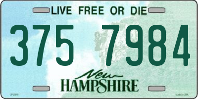 NH license plate 3757984