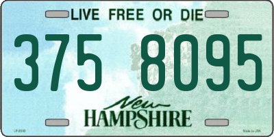 NH license plate 3758095