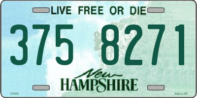NH license plate 3758271