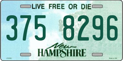 NH license plate 3758296