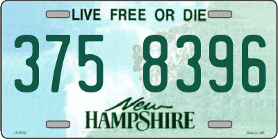 NH license plate 3758396