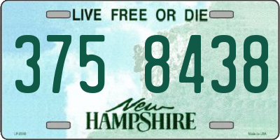 NH license plate 3758438