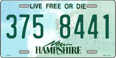 NH license plate 3758441