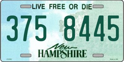 NH license plate 3758445