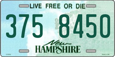 NH license plate 3758450