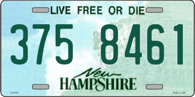 NH license plate 3758461