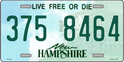 NH license plate 3758464