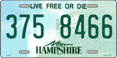 NH license plate 3758466