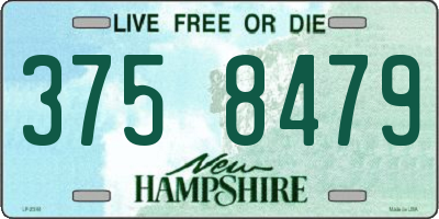 NH license plate 3758479