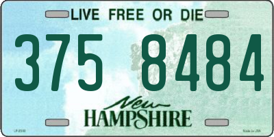 NH license plate 3758484
