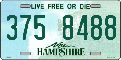 NH license plate 3758488
