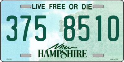 NH license plate 3758510