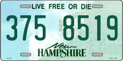 NH license plate 3758519