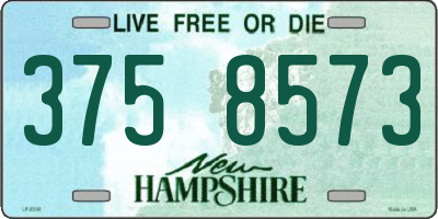 NH license plate 3758573