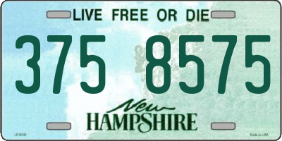 NH license plate 3758575