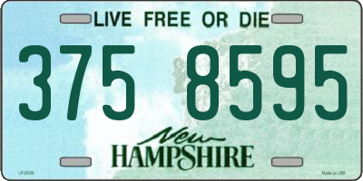 NH license plate 3758595