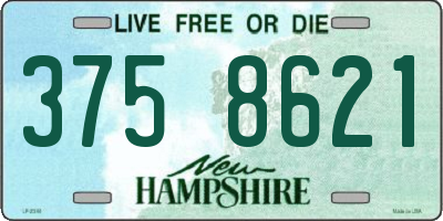NH license plate 3758621